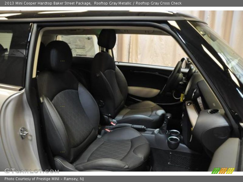 Rooftop Gray Metallic / Rooftop Gray Cross Check 2013 Mini Cooper Hardtop Baker Street Package