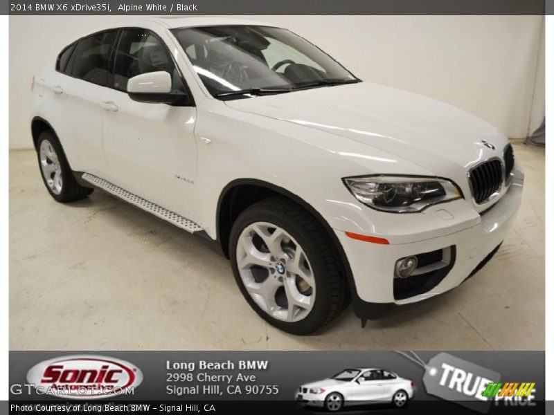 Alpine White / Black 2014 BMW X6 xDrive35i