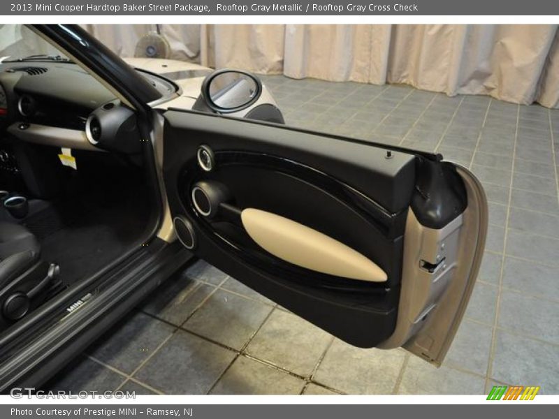 Rooftop Gray Metallic / Rooftop Gray Cross Check 2013 Mini Cooper Hardtop Baker Street Package