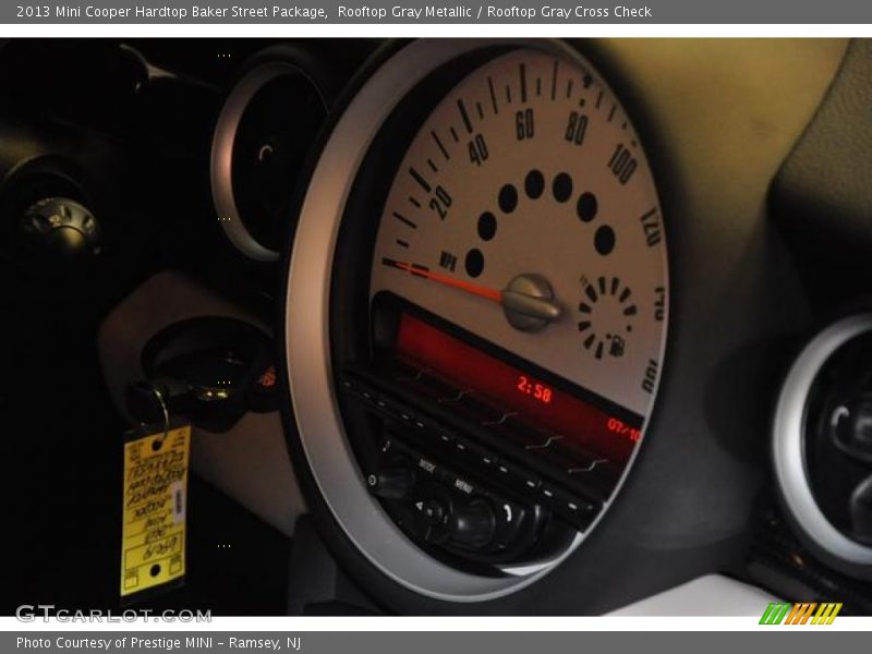 Rooftop Gray Metallic / Rooftop Gray Cross Check 2013 Mini Cooper Hardtop Baker Street Package