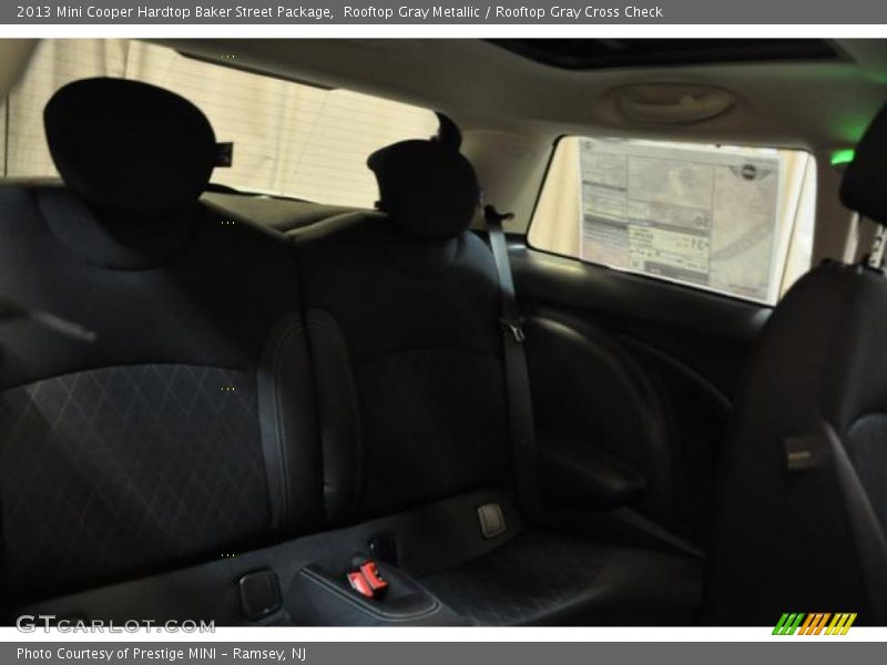 Rooftop Gray Metallic / Rooftop Gray Cross Check 2013 Mini Cooper Hardtop Baker Street Package