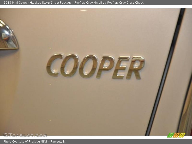 Rooftop Gray Metallic / Rooftop Gray Cross Check 2013 Mini Cooper Hardtop Baker Street Package