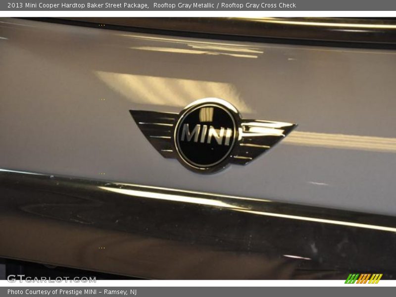 Rooftop Gray Metallic / Rooftop Gray Cross Check 2013 Mini Cooper Hardtop Baker Street Package
