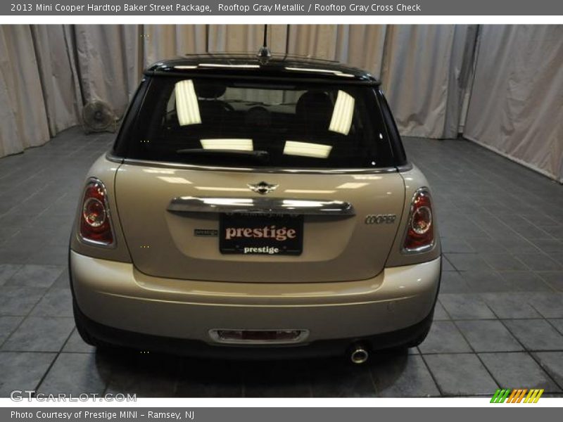 Rooftop Gray Metallic / Rooftop Gray Cross Check 2013 Mini Cooper Hardtop Baker Street Package