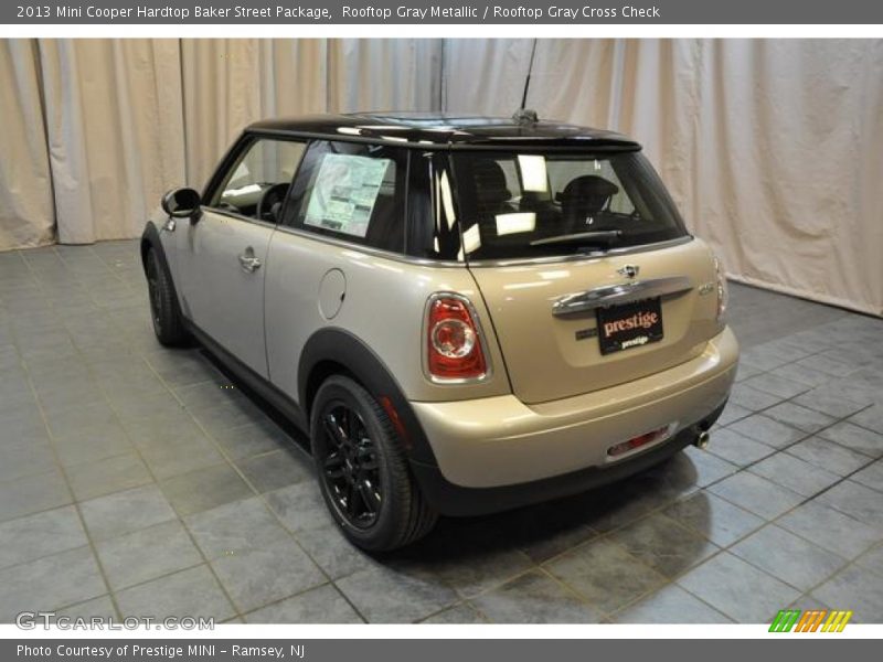 Rooftop Gray Metallic / Rooftop Gray Cross Check 2013 Mini Cooper Hardtop Baker Street Package