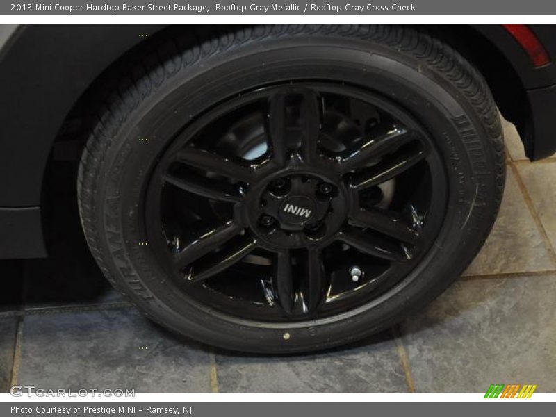 Rooftop Gray Metallic / Rooftop Gray Cross Check 2013 Mini Cooper Hardtop Baker Street Package