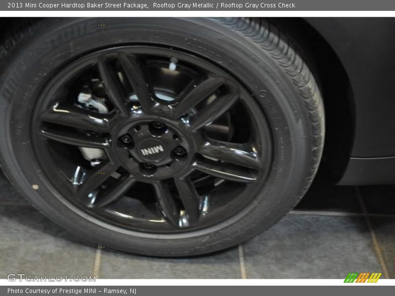 Rooftop Gray Metallic / Rooftop Gray Cross Check 2013 Mini Cooper Hardtop Baker Street Package