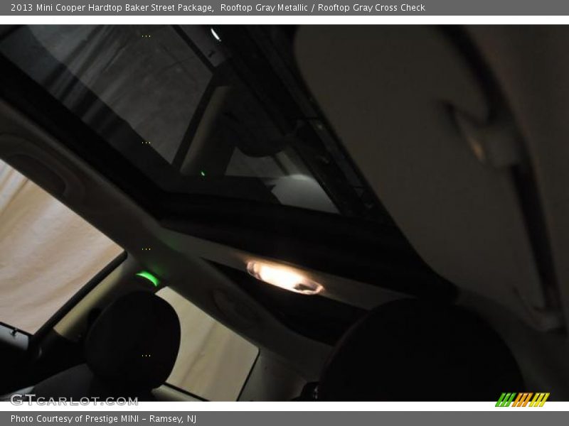 Rooftop Gray Metallic / Rooftop Gray Cross Check 2013 Mini Cooper Hardtop Baker Street Package