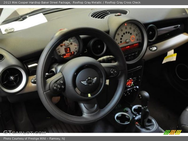 Rooftop Gray Metallic / Rooftop Gray Cross Check 2013 Mini Cooper Hardtop Baker Street Package