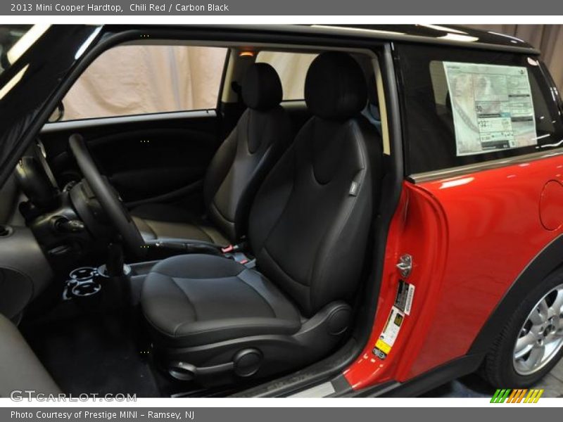 Chili Red / Carbon Black 2013 Mini Cooper Hardtop