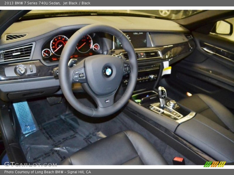 Jet Black / Black 2013 BMW 7 Series 740Li Sedan
