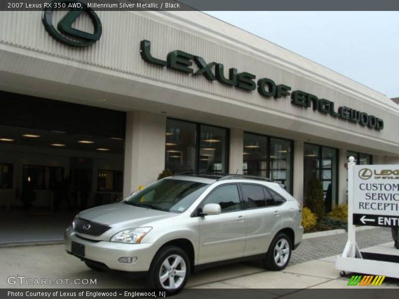 Millennium Silver Metallic / Black 2007 Lexus RX 350 AWD