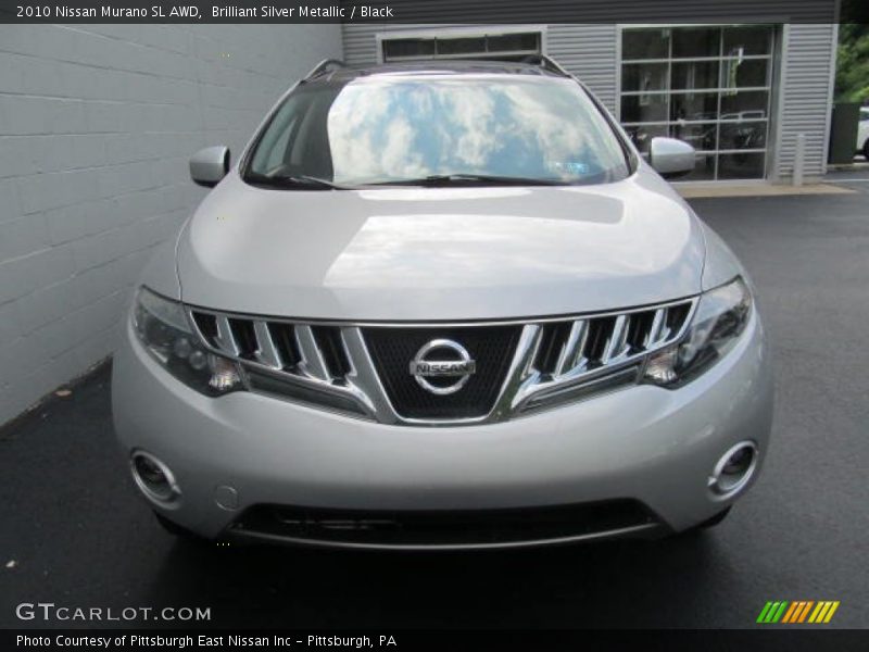 Brilliant Silver Metallic / Black 2010 Nissan Murano SL AWD