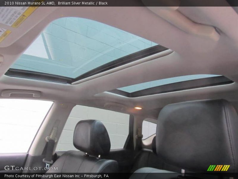 Brilliant Silver Metallic / Black 2010 Nissan Murano SL AWD