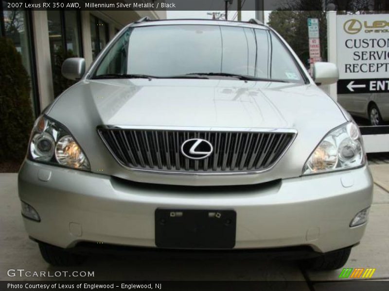 Millennium Silver Metallic / Black 2007 Lexus RX 350 AWD