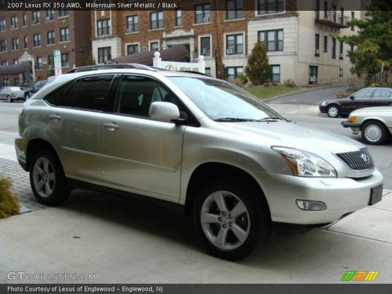 Millennium Silver Metallic / Black 2007 Lexus RX 350 AWD