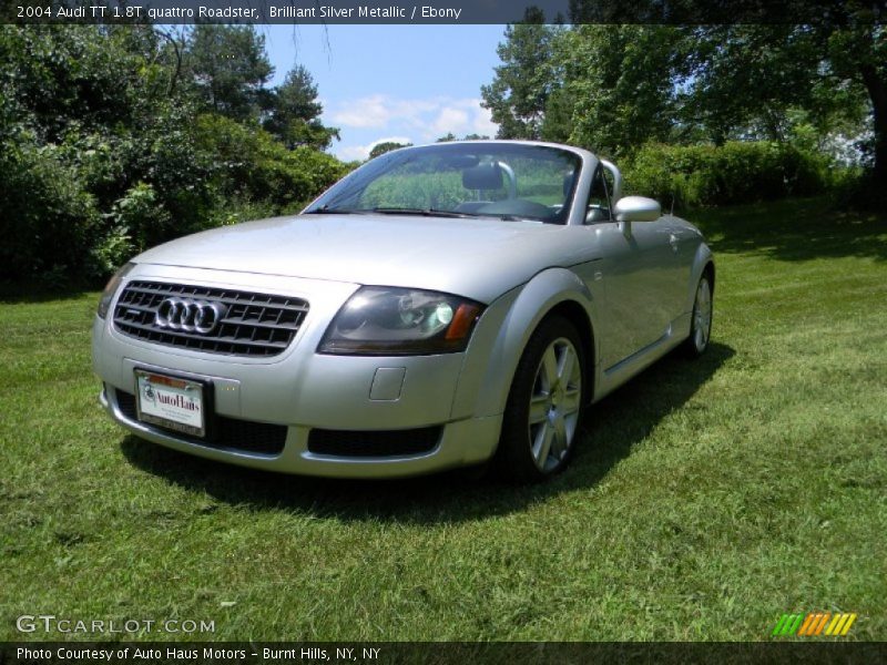 Brilliant Silver Metallic / Ebony 2004 Audi TT 1.8T quattro Roadster