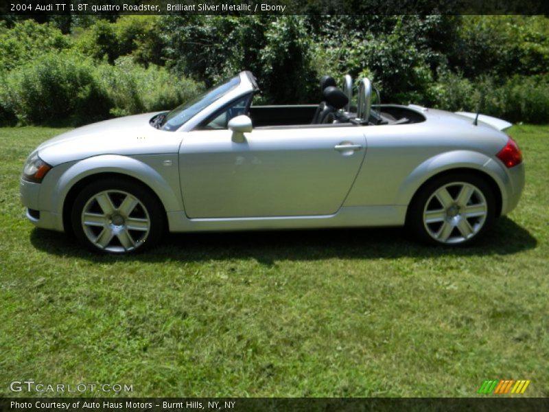 Brilliant Silver Metallic / Ebony 2004 Audi TT 1.8T quattro Roadster