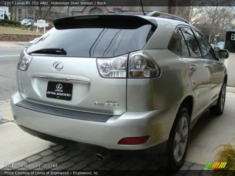 Millennium Silver Metallic / Black 2007 Lexus RX 350 AWD