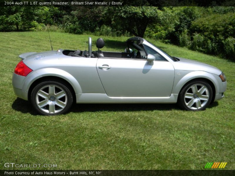 Brilliant Silver Metallic / Ebony 2004 Audi TT 1.8T quattro Roadster
