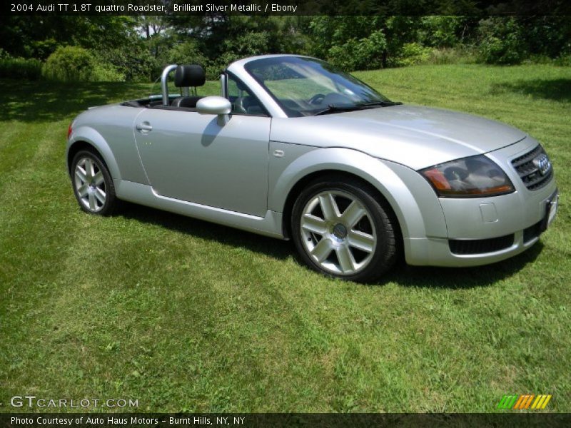 Brilliant Silver Metallic / Ebony 2004 Audi TT 1.8T quattro Roadster