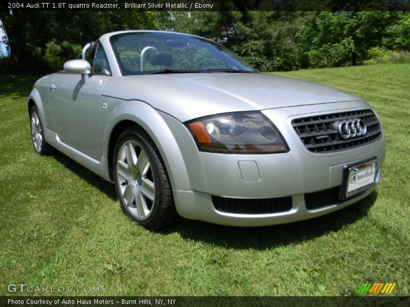 Brilliant Silver Metallic / Ebony 2004 Audi TT 1.8T quattro Roadster