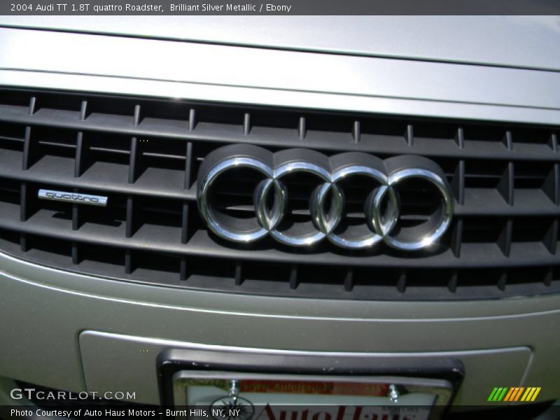 Brilliant Silver Metallic / Ebony 2004 Audi TT 1.8T quattro Roadster