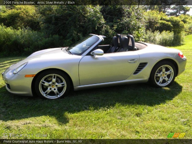 Arctic Silver Metallic / Black 2008 Porsche Boxster