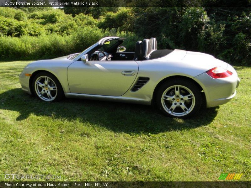 Arctic Silver Metallic / Black 2008 Porsche Boxster