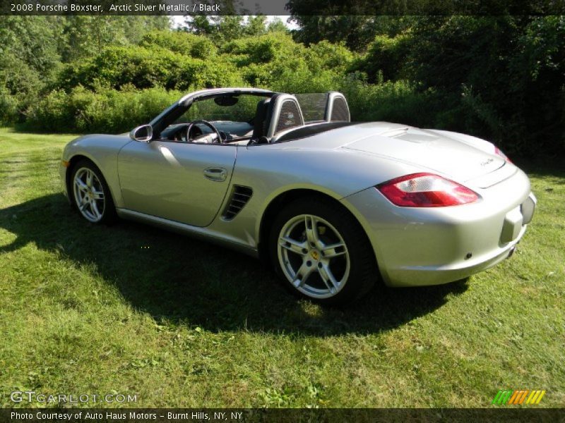 Arctic Silver Metallic / Black 2008 Porsche Boxster
