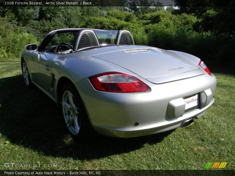 Arctic Silver Metallic / Black 2008 Porsche Boxster