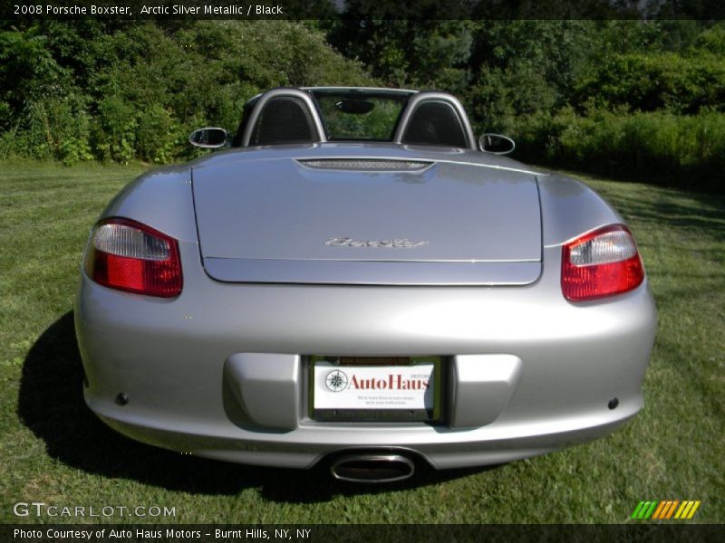 Arctic Silver Metallic / Black 2008 Porsche Boxster