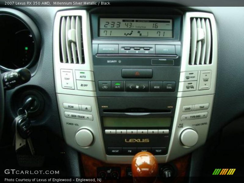 Millennium Silver Metallic / Black 2007 Lexus RX 350 AWD