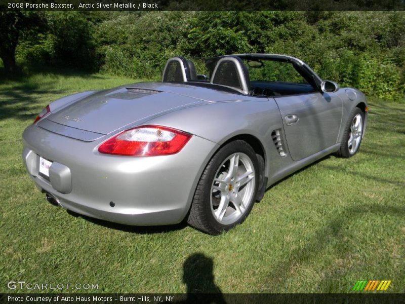 Arctic Silver Metallic / Black 2008 Porsche Boxster