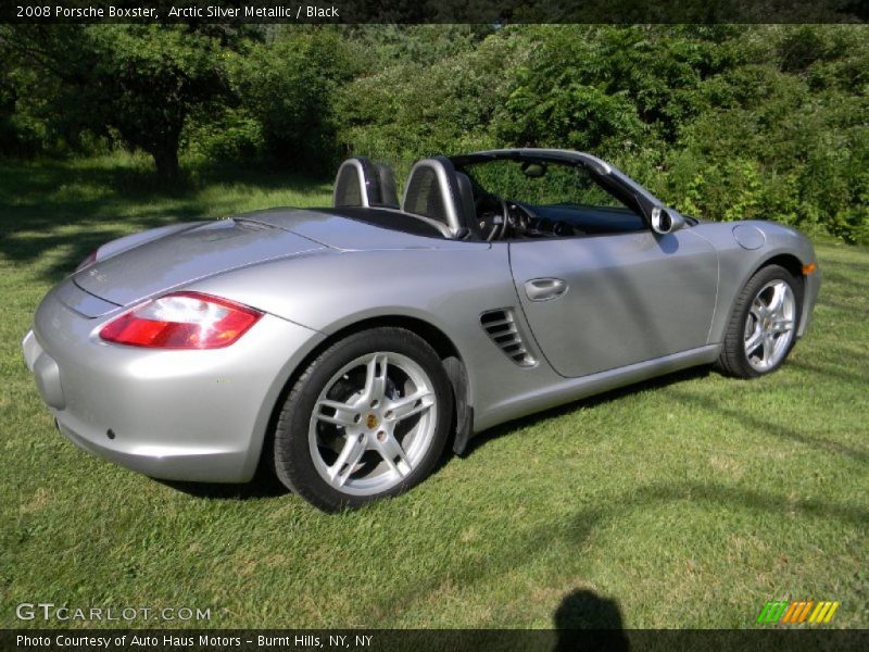 Arctic Silver Metallic / Black 2008 Porsche Boxster