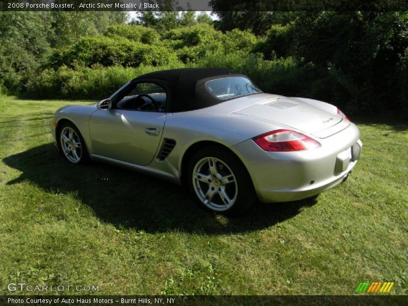 Arctic Silver Metallic / Black 2008 Porsche Boxster