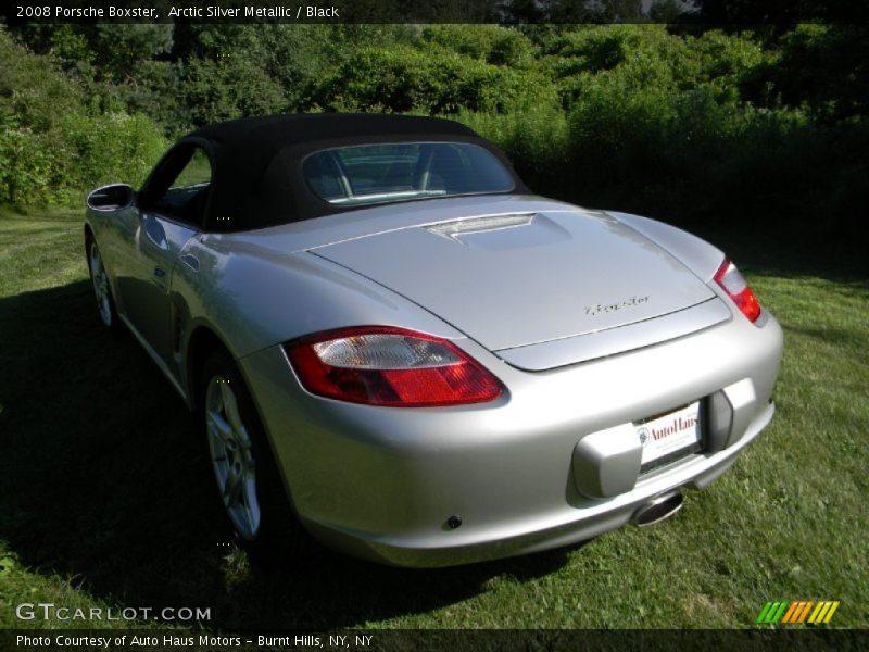 Arctic Silver Metallic / Black 2008 Porsche Boxster