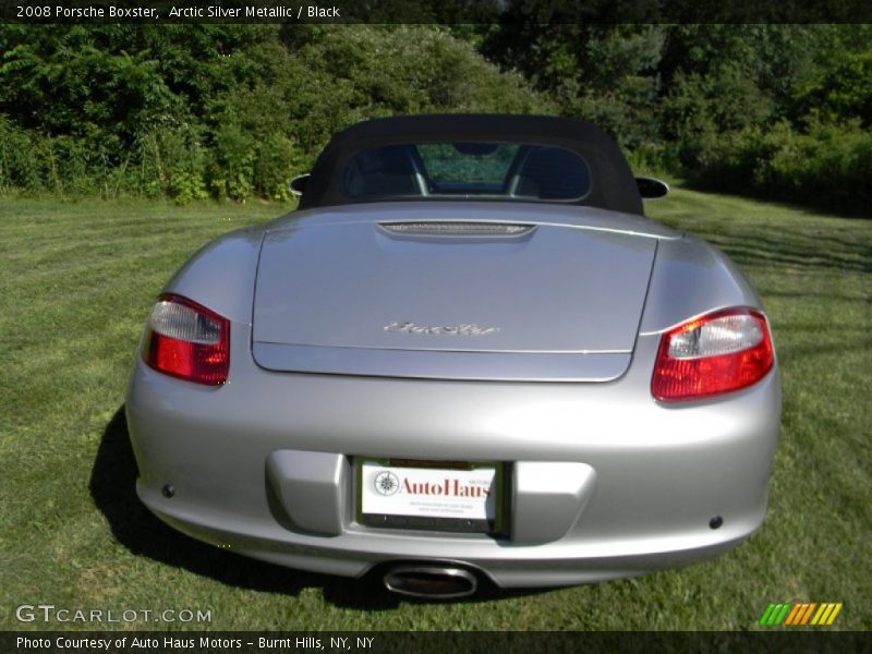 Arctic Silver Metallic / Black 2008 Porsche Boxster