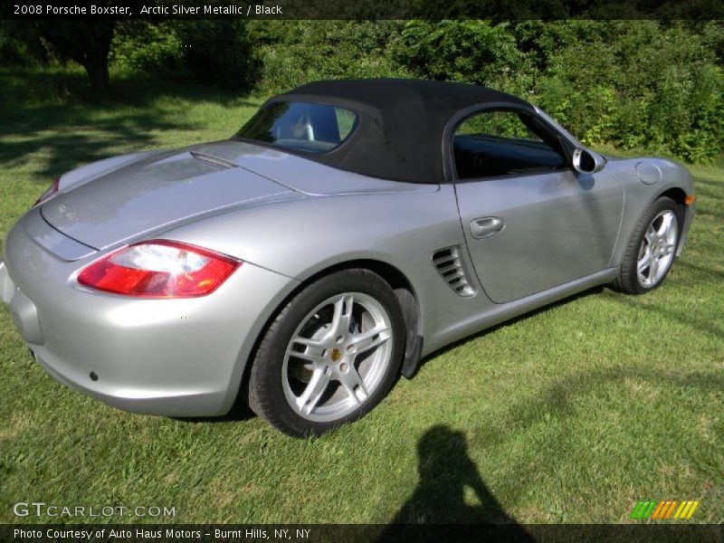 Arctic Silver Metallic / Black 2008 Porsche Boxster
