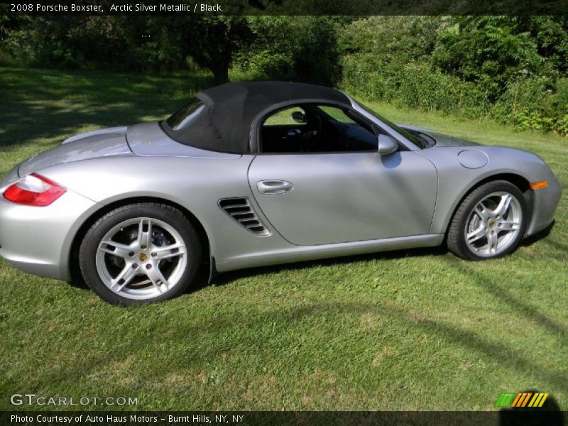 Arctic Silver Metallic / Black 2008 Porsche Boxster