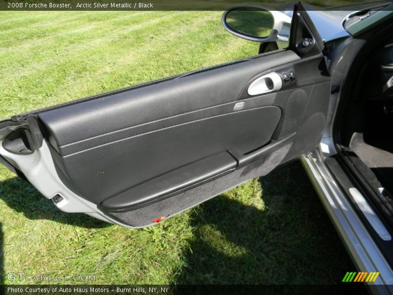 Arctic Silver Metallic / Black 2008 Porsche Boxster
