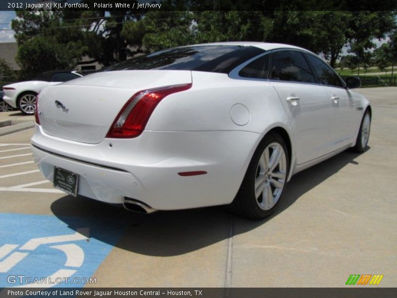 Polaris White / Jet/Ivory 2012 Jaguar XJ XJL Portfolio