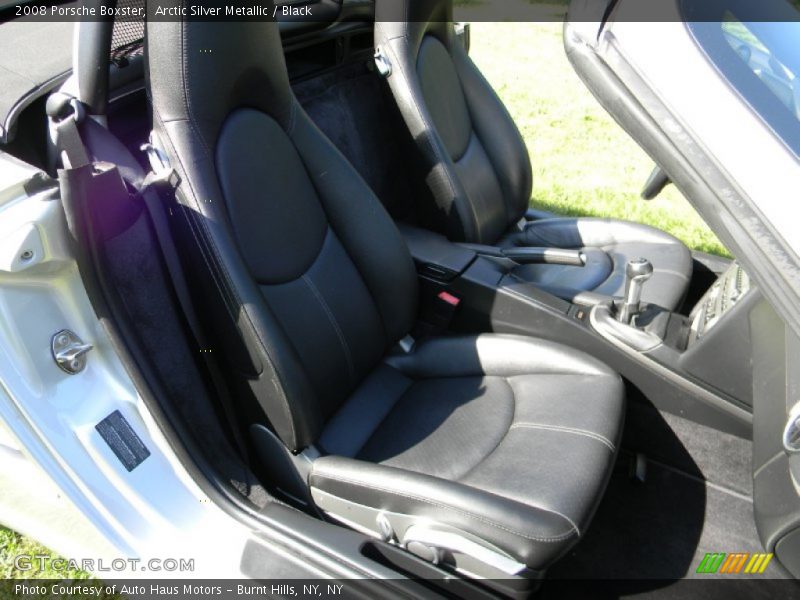 Arctic Silver Metallic / Black 2008 Porsche Boxster