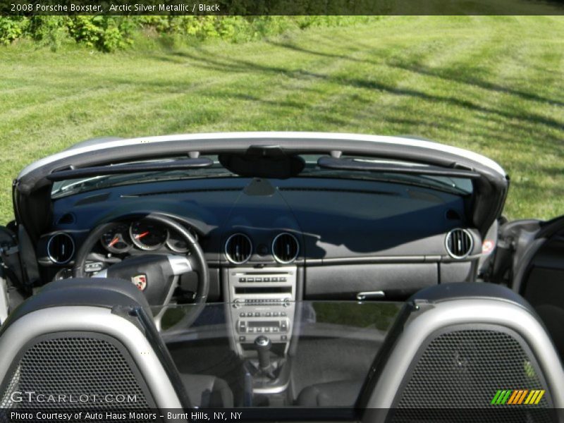 Arctic Silver Metallic / Black 2008 Porsche Boxster