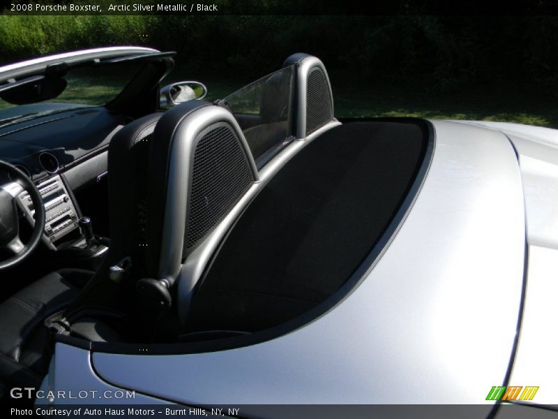 Arctic Silver Metallic / Black 2008 Porsche Boxster