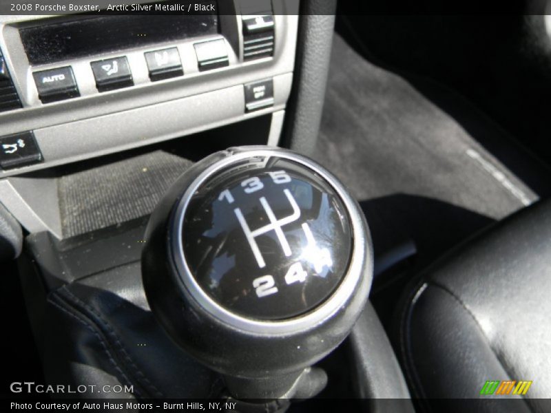 Arctic Silver Metallic / Black 2008 Porsche Boxster