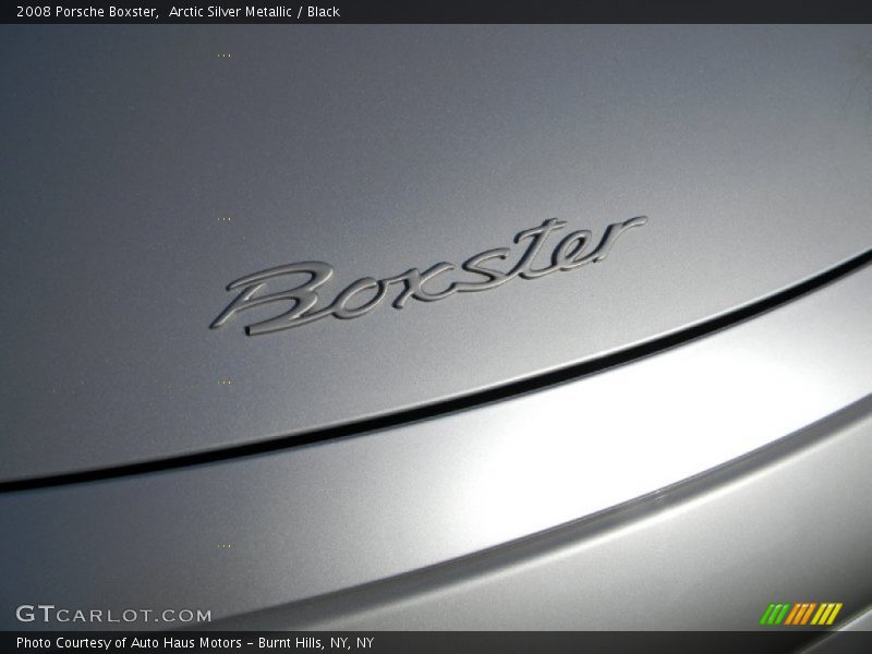 Arctic Silver Metallic / Black 2008 Porsche Boxster