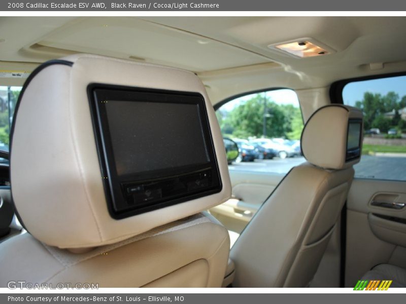 Black Raven / Cocoa/Light Cashmere 2008 Cadillac Escalade ESV AWD
