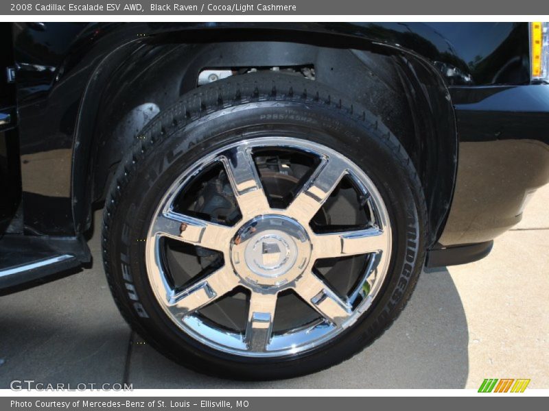 Black Raven / Cocoa/Light Cashmere 2008 Cadillac Escalade ESV AWD