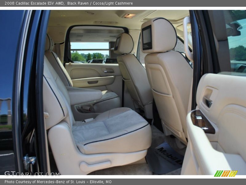 Black Raven / Cocoa/Light Cashmere 2008 Cadillac Escalade ESV AWD